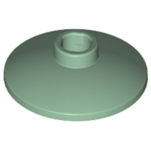 Деталь LEGO 4740 Dish 2 x 2 Inverted (Radar) - Sand Green