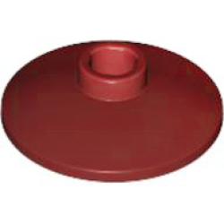 Dish 2 x 2 Inverted (Radar) - Dark Red