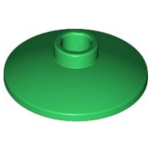 Деталь LEGO 4740 Dish 2 x 2 Inverted (Radar) - Green