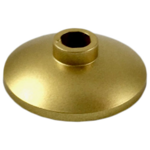 Деталь LEGO 4740 Dish 2 x 2 Inverted (Radar) - Metallic Gold