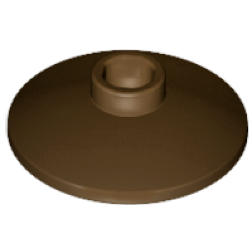 Деталь LEGO 4740 Dish 2 x 2 Inverted (Radar) - Brown
