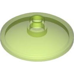 Dish 3 x 3 Inverted (Radar) - Trans-Bright Green