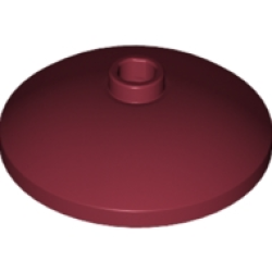 Dish 3 x 3 Inverted (Radar) - Dark Red