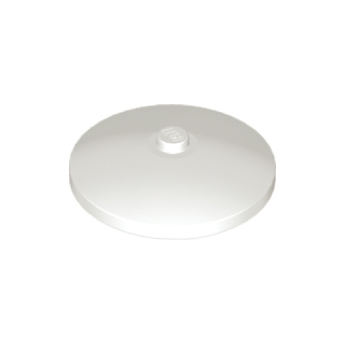 Деталь LEGO 3960 Dish 4 x 4 Inverted (Radar) with Solid Stud - White