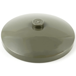 Dish 4 x 4 Inverted (Radar) with Solid Stud - Dark Gray