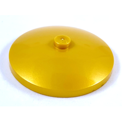 Dish 4 x 4 Inverted (Radar) with Solid Stud - Pearl Gold