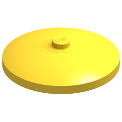 Dish 4 x 4 Inverted (Radar) with Solid Stud - Yellow