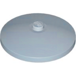 Dish 4 x 4 Inverted (Radar) with Solid Stud - Sand Blue
