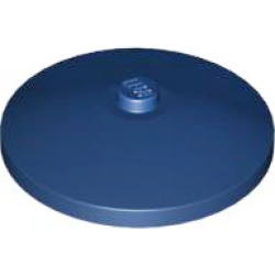 Dish 4 x 4 Inverted (Radar) with Solid Stud - Dark Blue