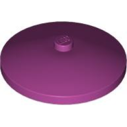 Dish 4 x 4 Inverted (Radar) with Solid Stud - Magenta