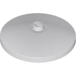 Dish 4 x 4 Inverted (Radar) with Solid Stud - Light Bluish Gray