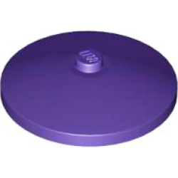 Dish 4 x 4 Inverted (Radar) with Solid Stud - Dark Purple