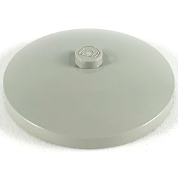 Dish 4 x 4 Inverted (Radar) with Solid Stud - Light Gray
