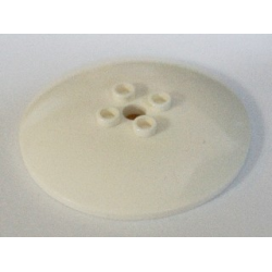 Dish 6 x 6 Inverted (Radar) - Hollow Studs - White