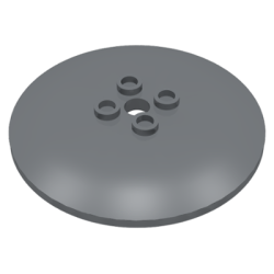 Dish 6 x 6 Inverted (Radar) - Hollow Studs - Dark Bluish Gray