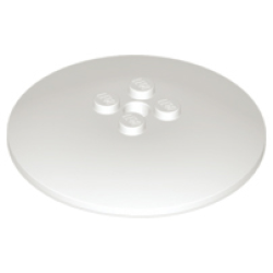 Dish 6 x 6 Inverted (Radar) - Solid Studs - White Dish 6 x 6 Inverted (Radar) - Solid Studs - White