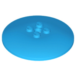Dish 6 x 6 Inverted (Radar) - Solid Studs - Dark Azure