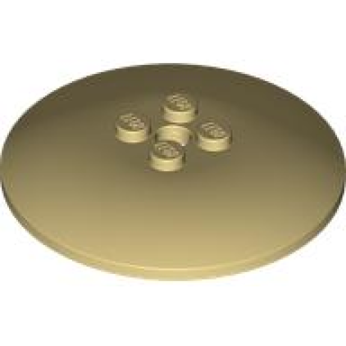 Деталь LEGO 44375b Dish 6 x 6 Inverted (Radar) - Solid Studs - Tan