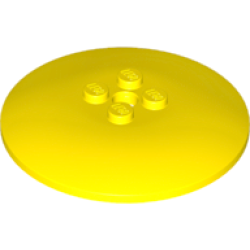 Dish 6 x 6 Inverted (Radar) - Solid Studs - Yellow Dish 6 x 6 Inverted (Radar) - Solid Studs - Yellow