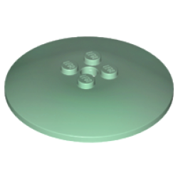 Dish 6 x 6 Inverted (Radar) - Solid Studs - Sand Green