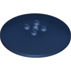 Dish 6 x 6 Inverted (Radar) - Solid Studs - Dark Blue