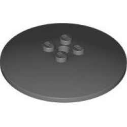 Dish 6 x 6 Inverted (Radar) - Solid Studs - Dark Bluish Gray