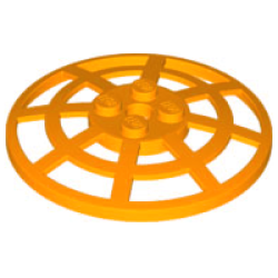 Dish 6 x 6 Inverted (Radar) Webbed - Type 2 (Underside Attachment Positions at 90 degrees) - Orange Dish 6 x 6 Inverted (Radar) Webbed - Type 2 (Underside Attachment Positions at 90 degrees) - Orange