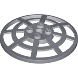 Dish 6 x 6 Inverted (Radar) Webbed - Type 2 (Underside Attachment Positions at 90 degrees) - Dark Bluish Gray Dish 6 x 6 Inverted (Radar) Webbed - Type 2 (Underside Attachment Positions at 90 degrees) - Dark Bluish Gray