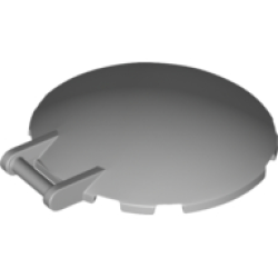 Dish 6 x 6 Inverted with Bar Handle - Light Bluish Gray Dish 6 x 6 Inverted with Bar Handle - Light Bluish Gray