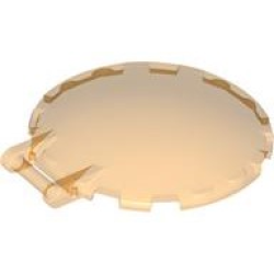 Dish 6 x 6 Inverted with Bar Handle - Trans-Orange Dish 6 x 6 Inverted with Bar Handle - Trans-Orange
