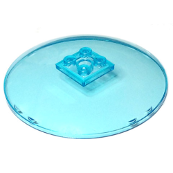 Dish 8 x 8 Inverted (Radar) - Solid Studs - Trans-Light Blue