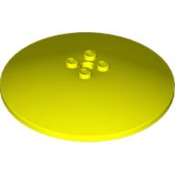 Dish 8 x 8 Inverted (Radar) - Solid Studs - Neon Yellow