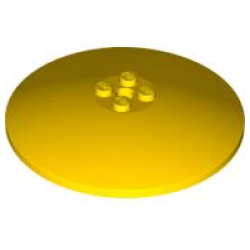 Dish 8 x 8 Inverted (Radar) - Solid Studs - Yellow