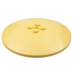 Dish 8 x 8 Inverted (Radar) - Solid Studs - Light Yellow Dish 8 x 8 Inverted (Radar) - Solid Studs - Light Yellow