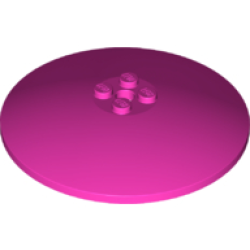 Dish 8 x 8 Inverted (Radar) - Solid Studs - Dark Pink Dish 8 x 8 Inverted (Radar) - Solid Studs - Dark Pink