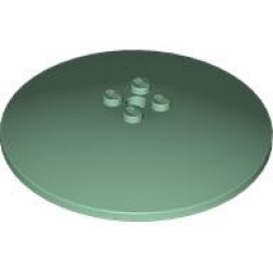 Dish 8 x 8 Inverted (Radar) - Solid Studs - Sand Green