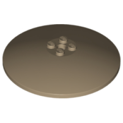 Dish 8 x 8 Inverted (Radar) - Solid Studs - Dark Tan Dish 8 x 8 Inverted (Radar) - Solid Studs - Dark Tan