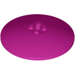 Dish 8 x 8 Inverted (Radar) - Solid Studs - Magenta
