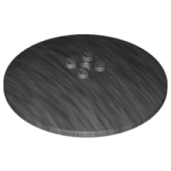 Dish 8 x 8 Inverted (Radar) - Solid Studs - Pearl Dark Gray