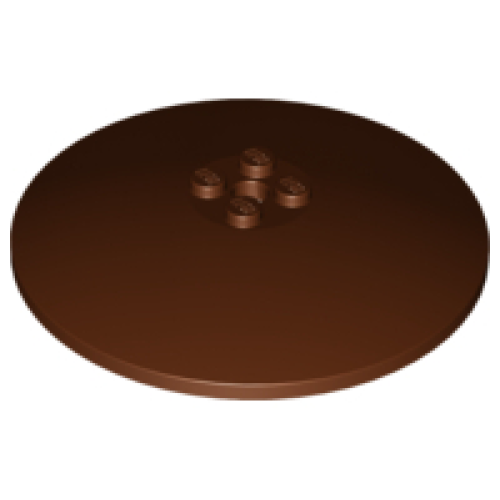 Деталь LEGO 3961 Dish 8 x 8 Inverted (Radar) - Solid Studs - Reddish Brown
