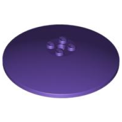 Dish 8 x 8 Inverted (Radar) - Solid Studs - Dark Purple Dish 8 x 8 Inverted (Radar) - Solid Studs - Dark Purple