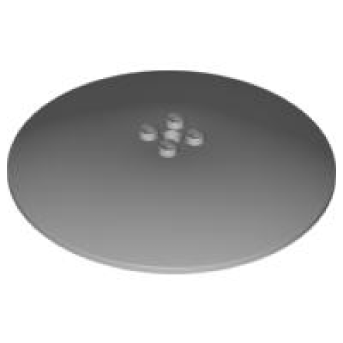 Деталь LEGO 50990a Dish 10 x 10 Inverted (Radar) - Hollow Studs - Light Bluish Gray