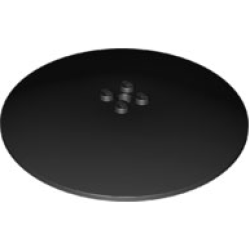 Dish 10 x 10 Inverted (Radar) - Solid Studs - Black Dish 10 x 10 Inverted (Radar) - Solid Studs - Black