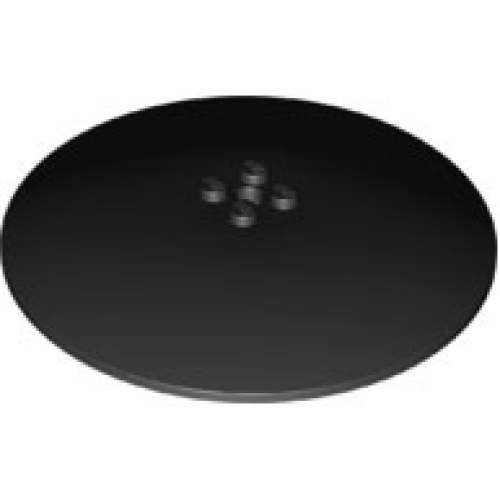 Деталь LEGO 50990b Dish 10 x 10 Inverted (Radar) - Solid Studs - Black