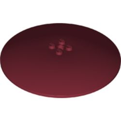 Деталь LEGO 50990b Dish 10 x 10 Inverted (Radar) - Solid Studs - Dark Red
