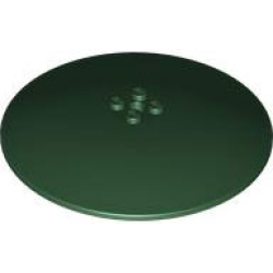 Dish 10 x 10 Inverted (Radar) - Solid Studs - Dark Green Dish 10 x 10 Inverted (Radar) - Solid Studs - Dark Green