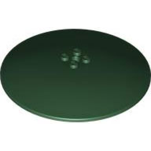 Деталь LEGO 50990b Dish 10 x 10 Inverted (Radar) - Solid Studs - Dark Green