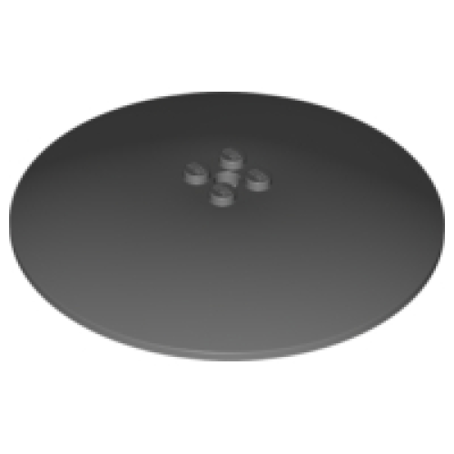 Деталь LEGO 50990b Dish 10 x 10 Inverted (Radar) - Solid Studs - Dark Bluish Gray