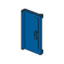 Door 1 x 2 x 3 with Vertical Handle - Blue Door 1 x 2 x 3 with Vertical Handle - Blue