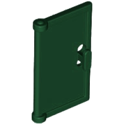 Door 1 x 2 x 3 with Vertical Handle, Mold for Tabless Frames - Dark Green Door 1 x 2 x 3 with Vertical Handle, Mold for Tabless Frames - Dark Green